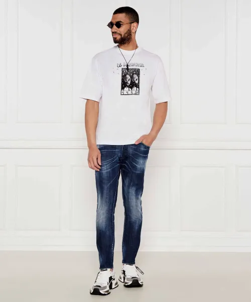 Marškinėliai | Loose fit Dsquared2 balta
