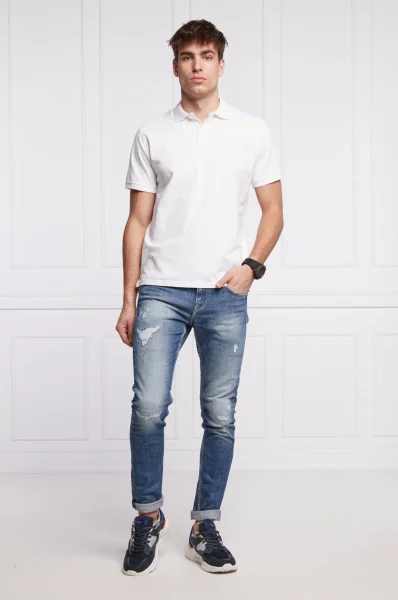 polo marškinėliai | Slim Fit Pepe Jeans London balta