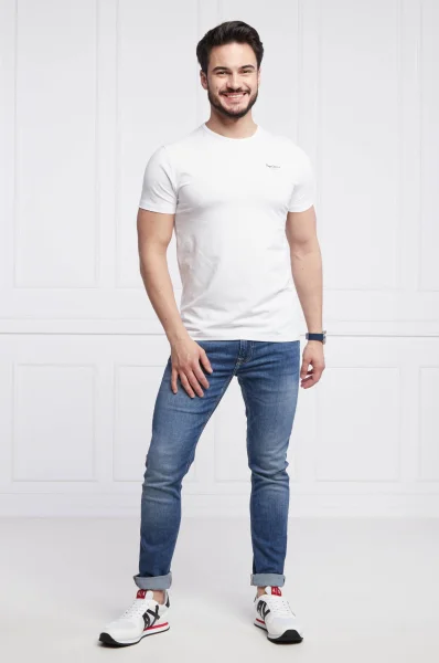 Marškinėliai | Slim Fit Pepe Jeans London balta
