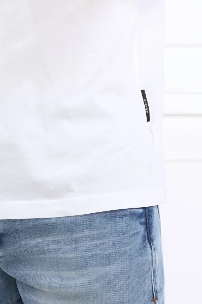 Marškinėliai Velcro r t | Slim Fit G- Star Raw balta