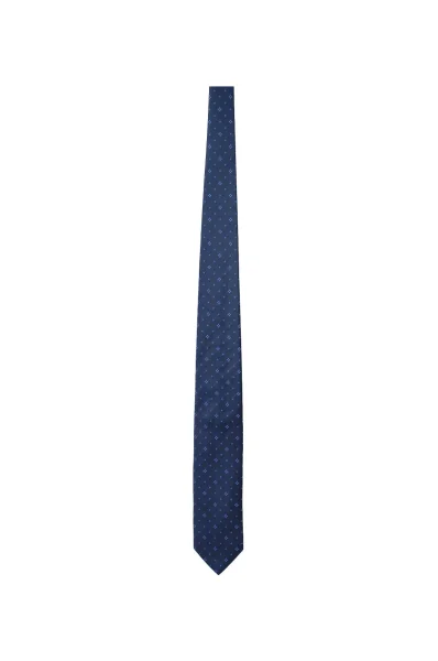 Šilkinis kaklaraištis HUGO tamsiai mėlyna