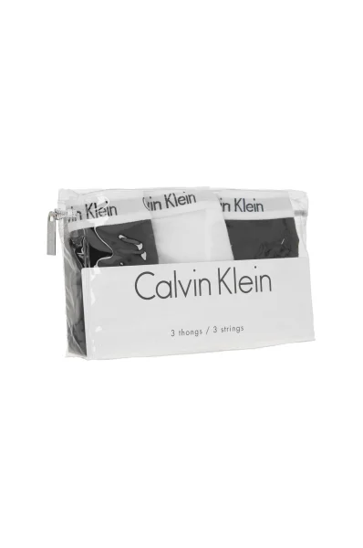 Stringai 3-pack Calvin Klein Underwear juoda