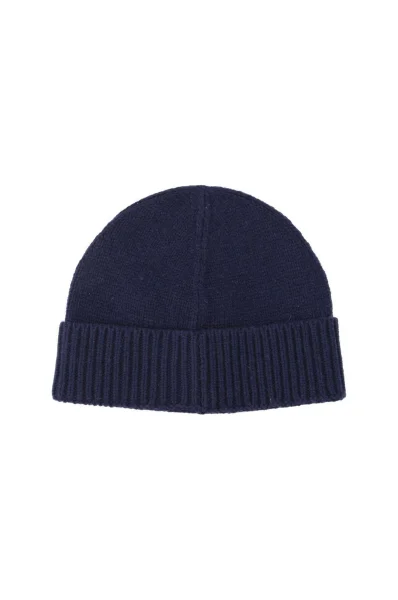 vilnonė kepurė Calvin Klein tamsiai mėlyna