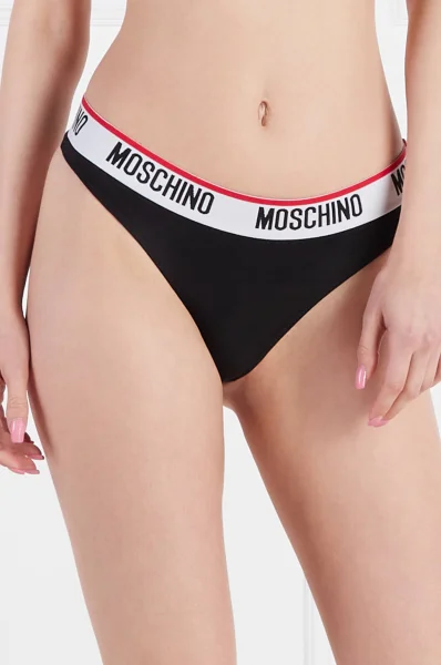 Stringai 2-pack Moschino Underwear juoda