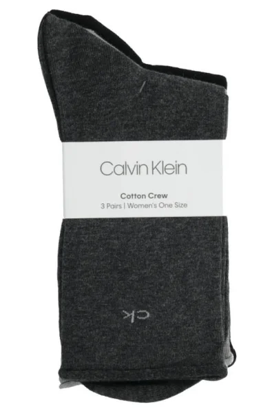 Kojinės 3 vnt. EMMA Calvin Klein pilka