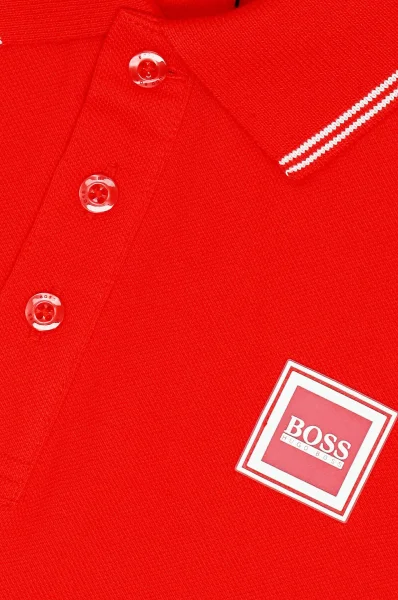 polo marškinėliai | Regular Fit | pique BOSS Kidswear raudona