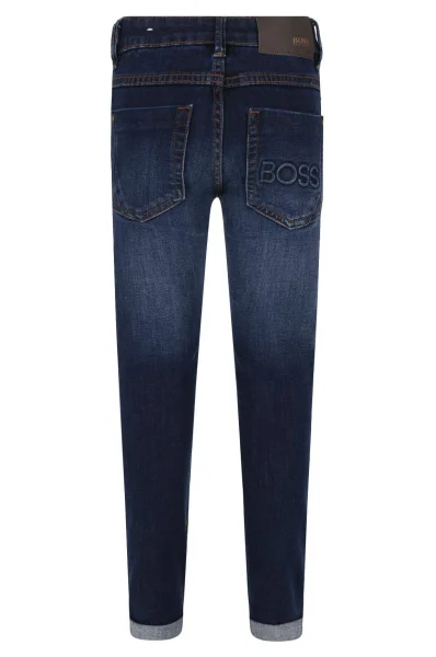 Džinsai | Skinny fit BOSS Kidswear mėlyna