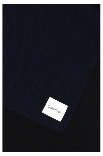 šalikas ck knitted Calvin Klein tamsiai mėlyna
