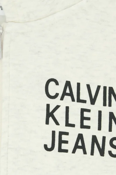 džemperis logo | regular fit CALVIN KLEIN JEANS kreminė