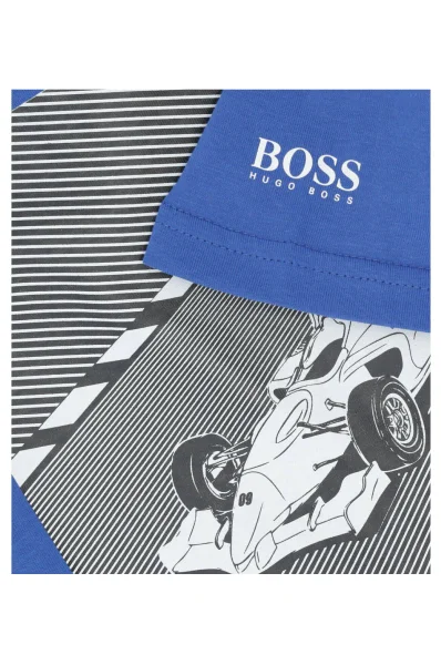 marškinėliai | regular fit BOSS Kidswear mėlyna