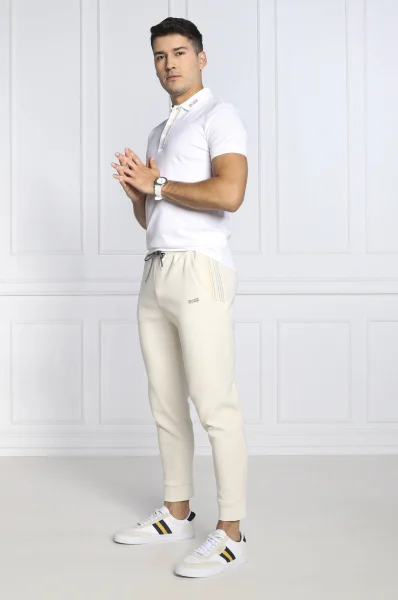 polo marškinėliai Paddy 1 | Regular Fit | stretch pique BOSS GREEN balta