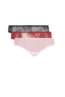 koronkowe kelnaitės brazylijskie 3-pack Guess Underwear rožinė