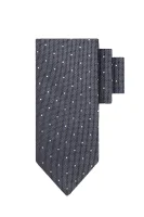 Šilkinis kaklaraištis H-TIE 7,5 CM BOSS BLACK tamsiai mėlyna