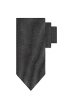 Šilkinis kaklaraištis HUGO grafito