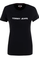 tėjiniai marškinėliai | regular fit Tommy Jeans juoda