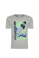 marškinėliai | slim fit BOSS Kidswear pilka