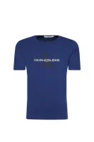 Marškinėliai MONOGRAM LOGO | Regular Fit CALVIN KLEIN JEANS tamsiai mėlyna
