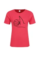 tėjiniai marškinėliai temotive | regular fit BOSS ORANGE raudona