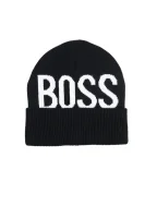 Kepurė | su vilna BOSS Kidswear juoda