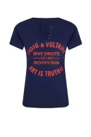 tėjiniai marškinėliai tunisien mc blason | regular fit Zadig&Voltaire tamsiai mėlyna