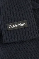 Šalikas | su vilna Calvin Klein tamsiai mėlyna