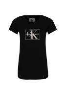 tėjiniai marškinėliai outline monogram | regular fit CALVIN KLEIN JEANS juoda