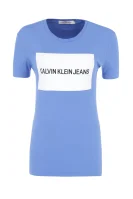 tėjiniai marškinėliai box logo | regular fit CALVIN KLEIN JEANS mėlyna