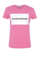 tėjiniai marškinėliai box logo | regular fit CALVIN KLEIN JEANS rožinė