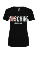 tėjiniai marškinėliai | regular fit Moschino Swim juoda
