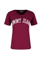 tėjiniai marškinėliai clean logo tee | regular fit Tommy Jeans bordinė