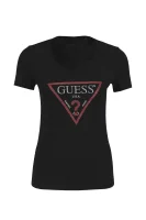 tėjiniai marškinėliai ss cn basic triangle | slim fit GUESS juoda