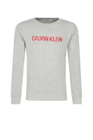 džemperis terry | regular fit CALVIN KLEIN JEANS pilka
