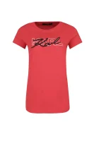 tėjiniai marškinėliai | regular fit Karl Lagerfeld raudona