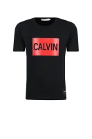 tėjiniai marškinėliai calvin logo | regular fit CALVIN KLEIN JEANS juoda