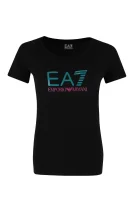 tėjiniai marškinėliai | slim fit EA7 juoda