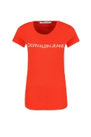 tėjiniai marškinėliai institutional logo | regular fit CALVIN KLEIN JEANS oranžinė