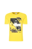 Marškinėliai | Slim Fit BOSS Kidswear geltona