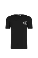 Marškinėliai MONOGRAM | Regular Fit CALVIN KLEIN JEANS juoda