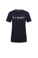 tėjiniai marškinėliai tommy star Tommy Hilfiger tamsiai mėlyna