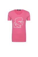 tėjiniai marškinėliai lightning bolt Karl Lagerfeld rožinė