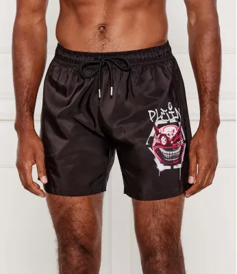 Maudymosi šortai Philipp Plein | Juoda Regular Fit PB25MBM02