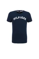 tėjiniai marškinėliai big logo Tommy Hilfiger tamsiai mėlyna