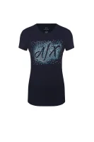 tėjiniai marškinėliai Armani Exchange tamsiai mėlyna