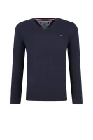 Megztinis Tommy | Regular Fit Tommy Hilfiger tamsiai mėlyna