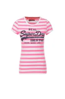 tėjiniai marškinėliai vintage Superdry rožinė