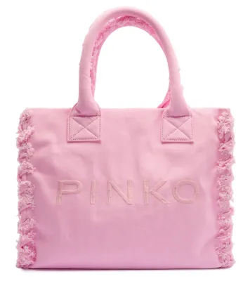 Paplūdimio krepšys canvas riciclat Pinko | Kaštonų 100782 A1WQ