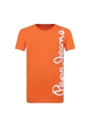 tėjiniai marškinėliai waldo short Pepe Jeans London oranžinė