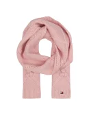 šalikasik solid mini scarf Tommy Hilfiger rožinė