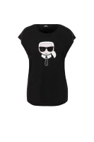 tėjiniai marškinėliai karl ikonik sunglasses Karl Lagerfeld juoda