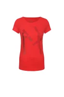 tėjiniai marškinėliai Armani Exchange raudona
